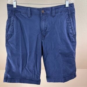 LUCKY BRAND SATURDAY STRETCH Navy Mens shorts. Size 32. Button & zip closure